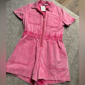 Denim romper